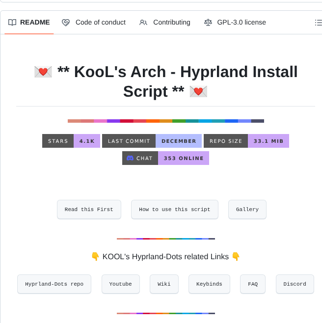 Jakoolit Arch Hyprland screenshot