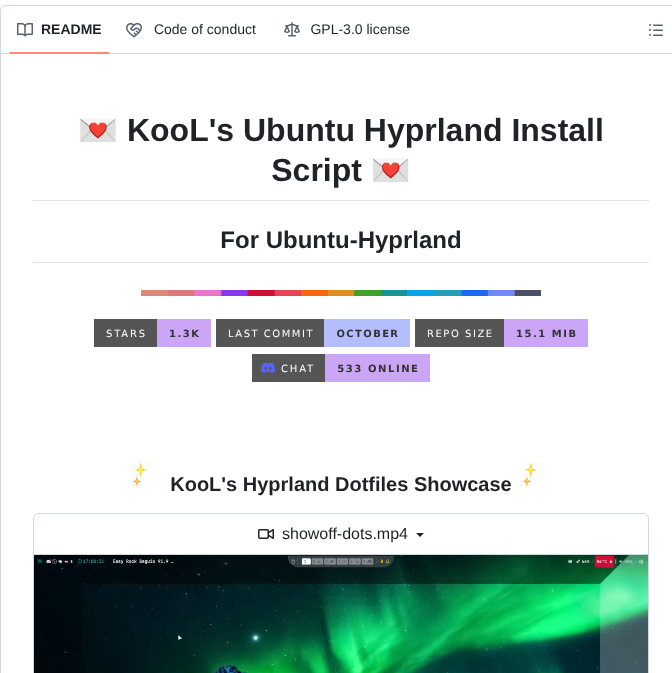 Jakoolit Ubuntu Hyprland screenshot