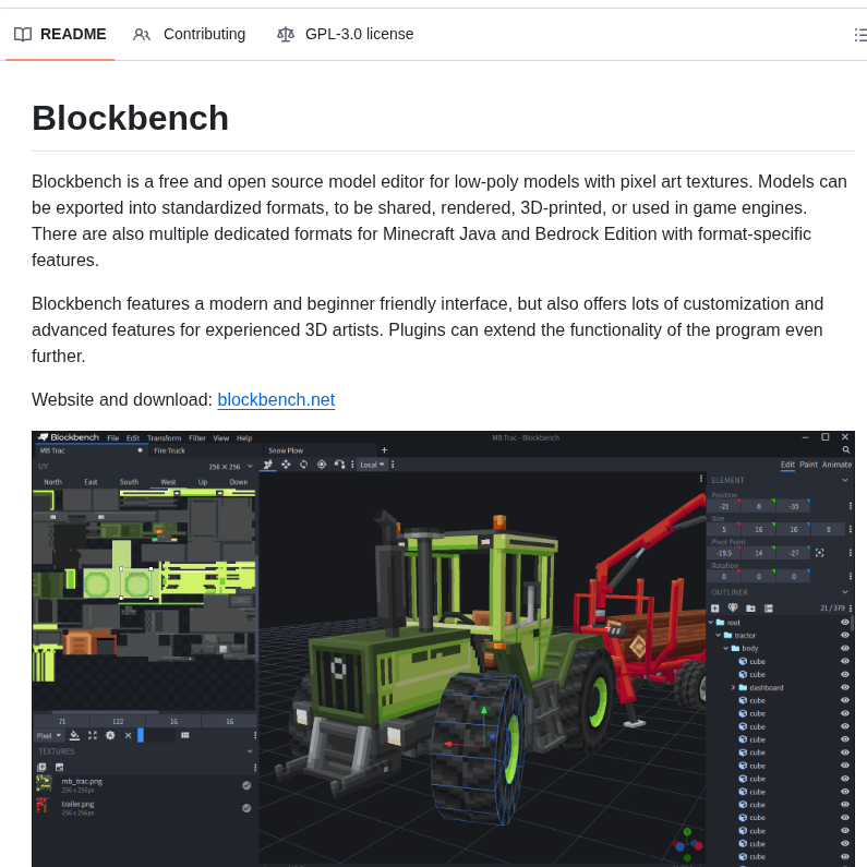 Jannisx11 Blockbench screenshot