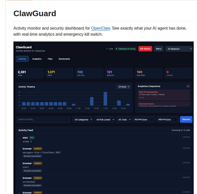 Jaydenbeard Clawguard screenshot