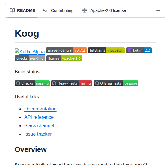 Jetbrains Koog screenshot