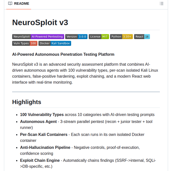 Joasasantos Neurosploit screenshot