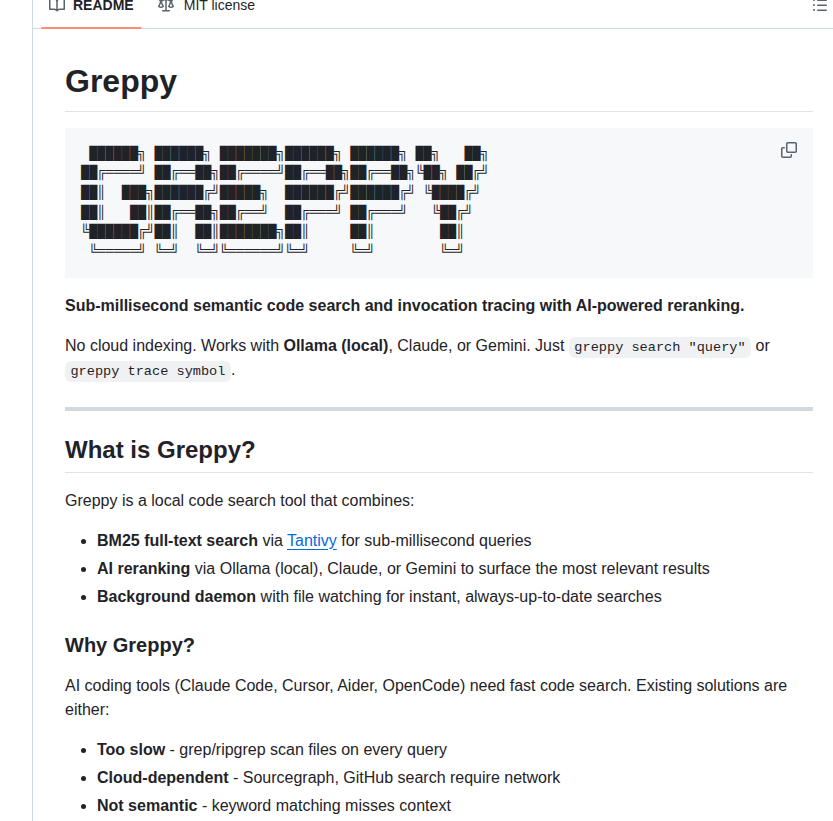 Kblcode Greppy screenshot