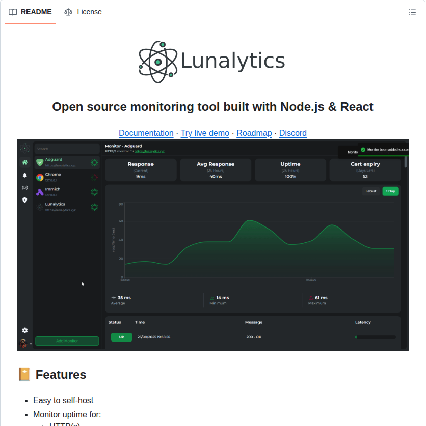 Ksjaay Lunalytics screenshot