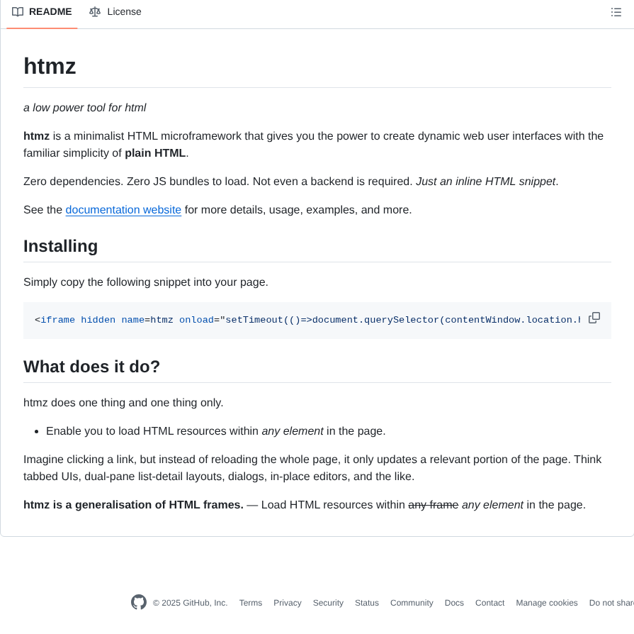 Kalabasa Htmz screenshot