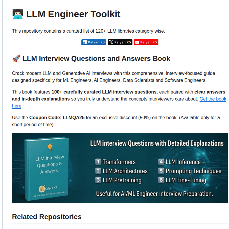 Kalyanks Nlp Llm Engineer Toolkit screenshot