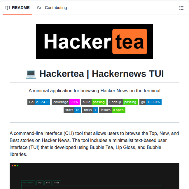 Karoloslykos Hackertea screenshot