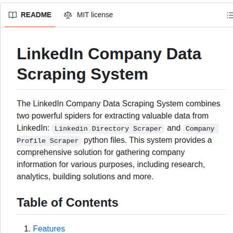Karthikdani Linkedin Company Data Scraping System screenshot