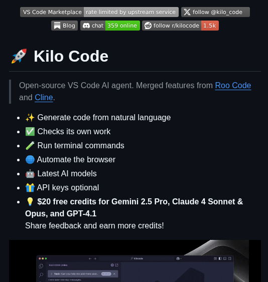 Kilo Org Kilocode screenshot