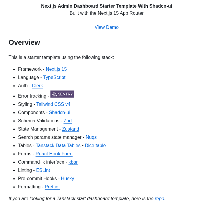 Kiranism Next Shadcn Dashboard Starter screenshot