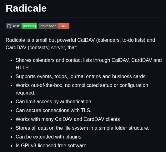 Kozea Radicale screenshot