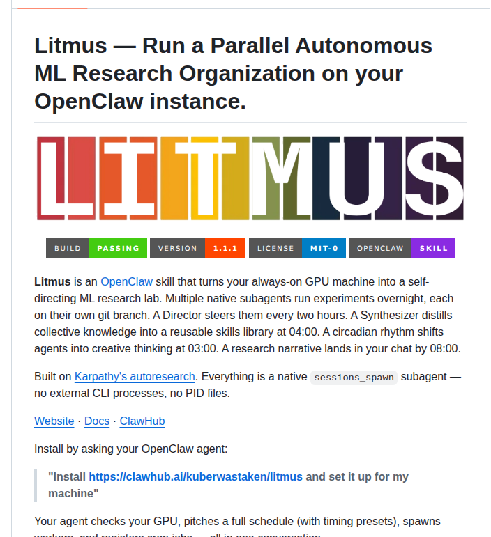 Kuberwastaken Litmus screenshot