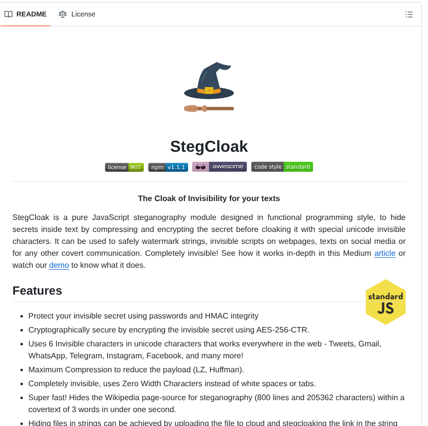 Kurolabs Stegcloak screenshot