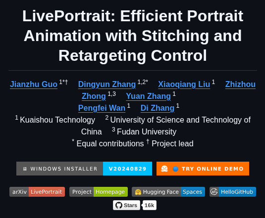 Kwaivgi Liveportrait screenshot
