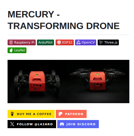 L42aro Mercury Transforming Drone screenshot