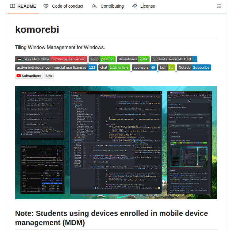 Lgug2z Komorebi screenshot