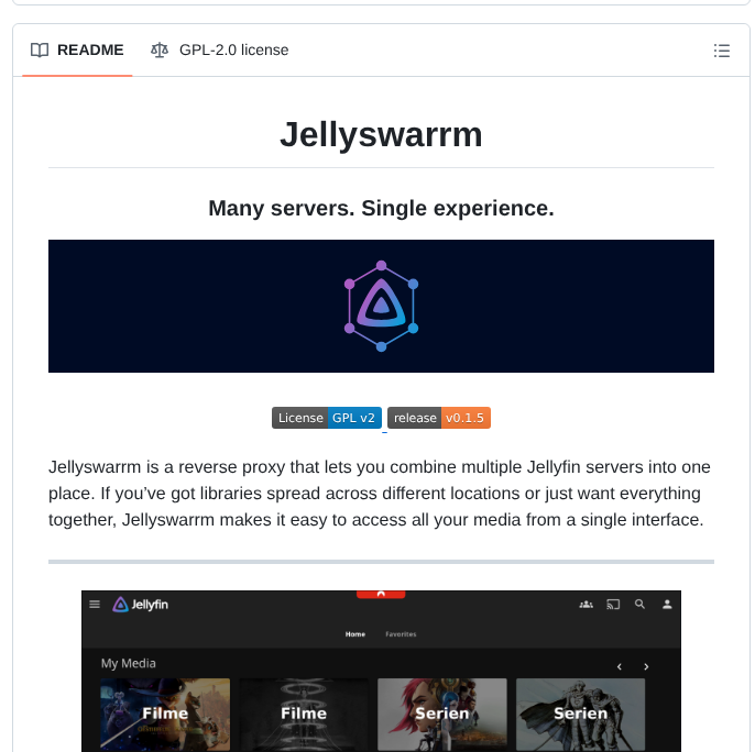 Llukas22 Jellyswarrm screenshot