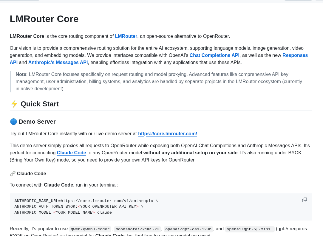 Lmrouter Lmrouter Core screenshot