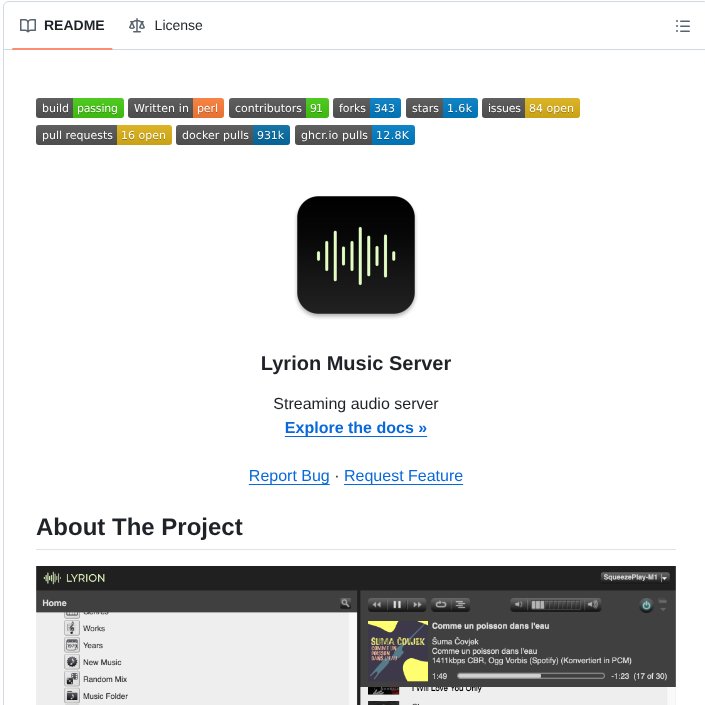 Lms Community Slimserver screenshot