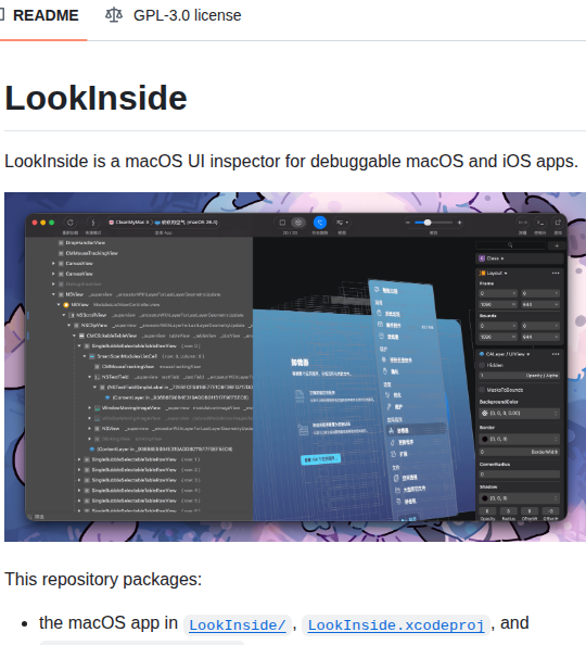 Lakr233 Lookinside screenshot