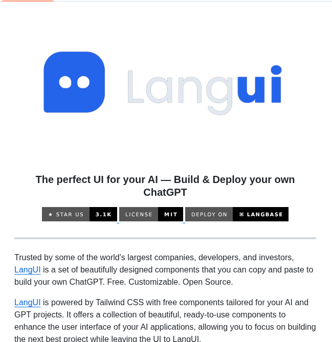 Langbaseinc Langui screenshot