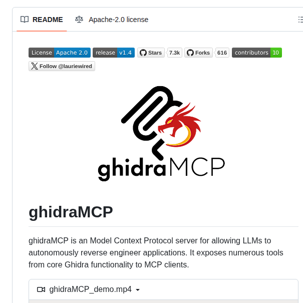Lauriewired Ghidramcp screenshot