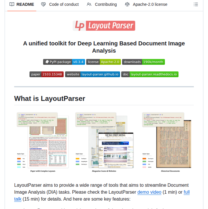 Layout Parser Layout Parser screenshot