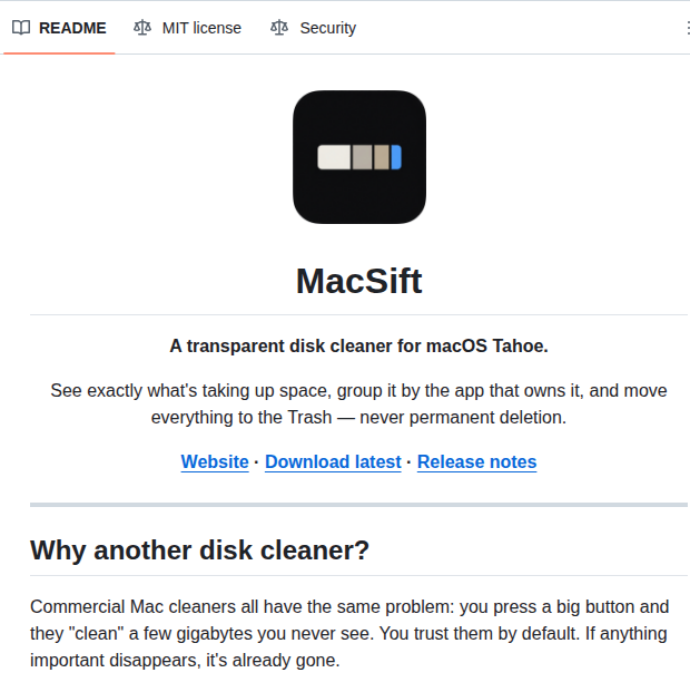 Lcharvol Macsift screenshot