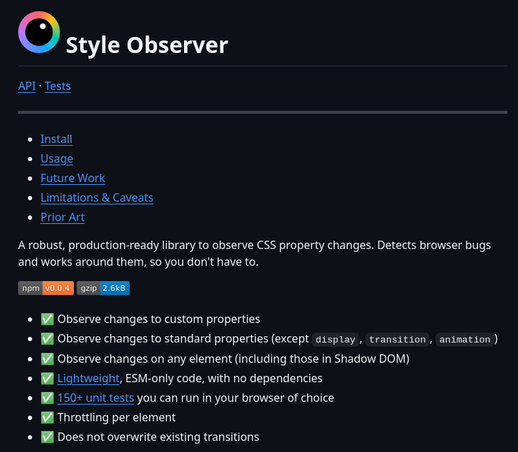 Leaverou Style Observer screenshot