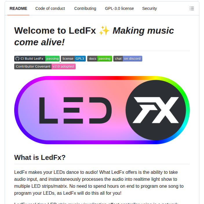 Ledfx Ledfx screenshot