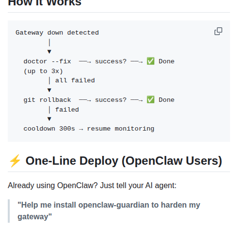 Leoyeai Openclaw Guardian screenshot
