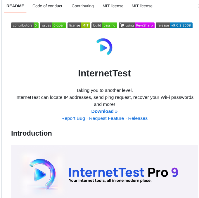 Leo Corporation Internettest screenshot