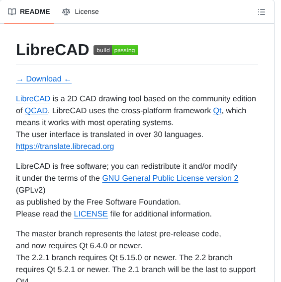 Librecad Librecad screenshot