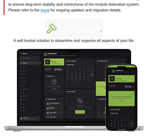Lifeforge App Lifeforge screenshot
