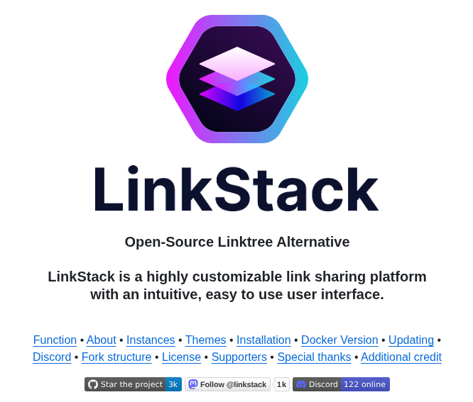 Linkstackorg Linkstack screenshot
