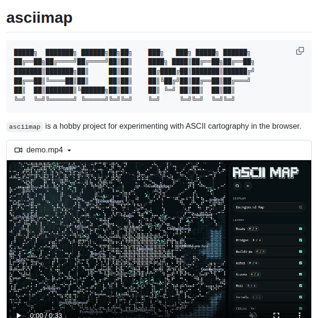 Lionel Lim Asciimap screenshot