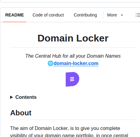 Lissy93 Domain Locker screenshot