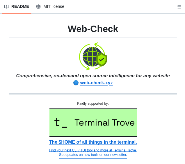 Lissy93 Web Check screenshot