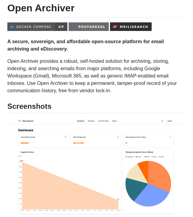 Logiclabs Ou Openarchiver screenshot