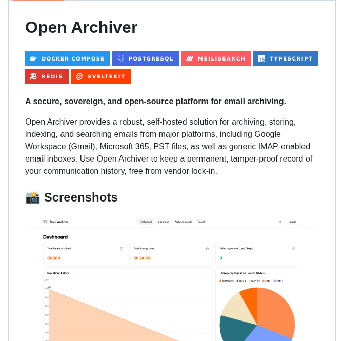 Logiclabs Ou Openarchiver screenshot