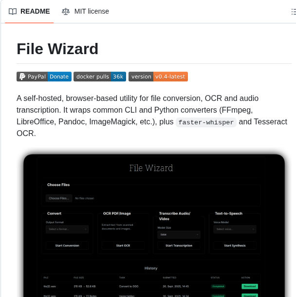 Loredcast Filewizard screenshot