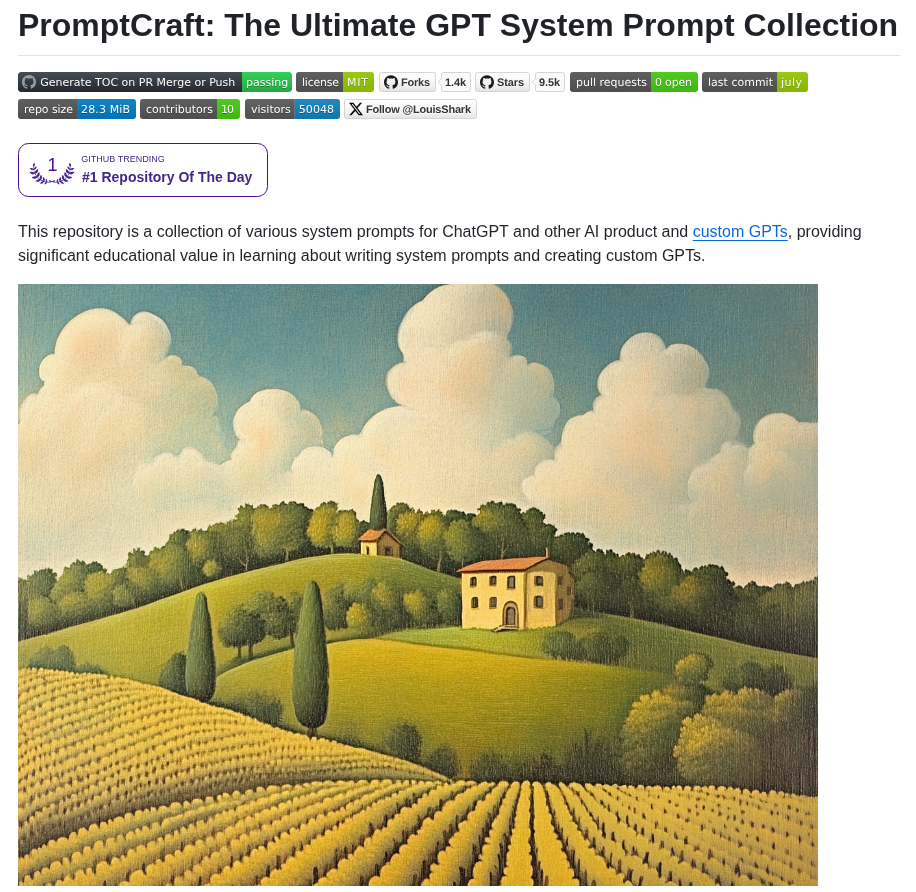 Louisshark Chatgpt_system_prompt screenshot