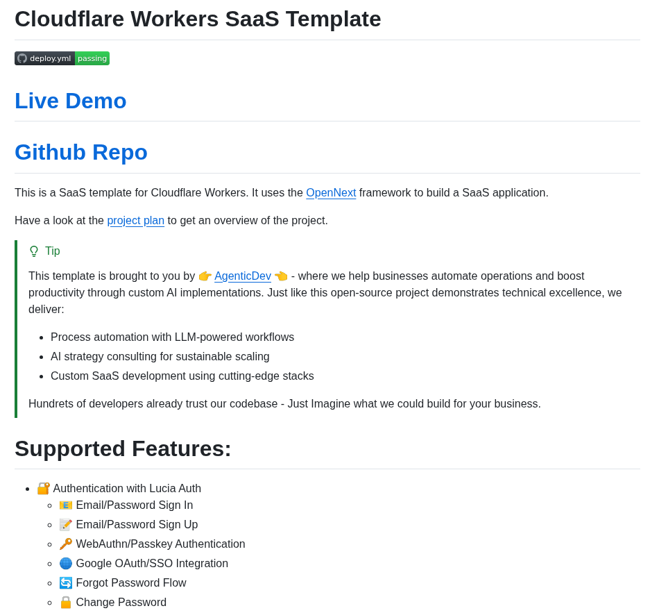 Lubomirgeorgiev Cloudflare Workers Nextjs Saas Template screenshot