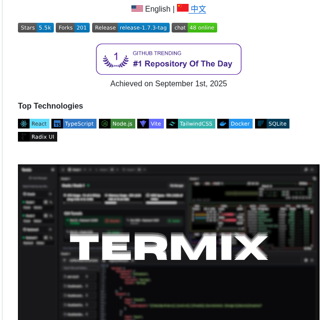 Lukegus Termix screenshot