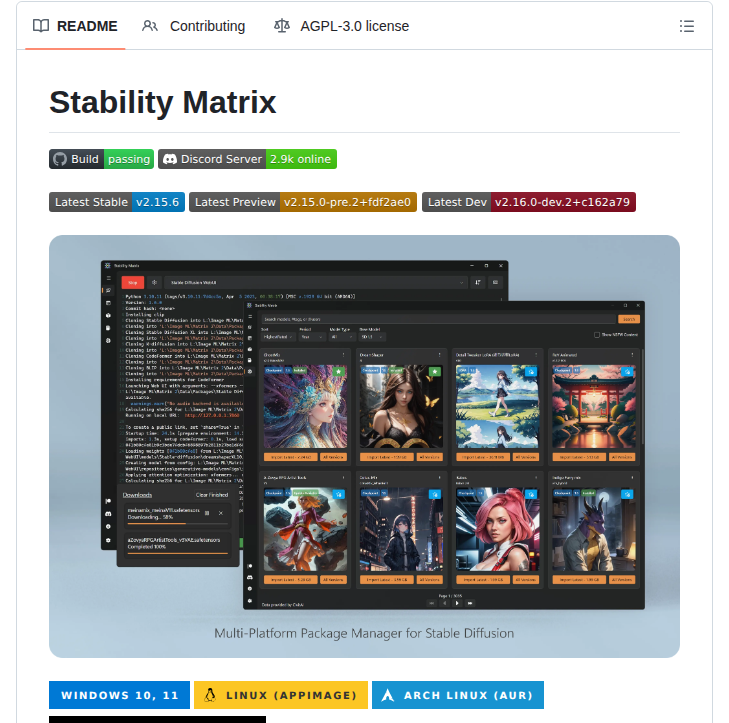 Lykosai Stabilitymatrix screenshot