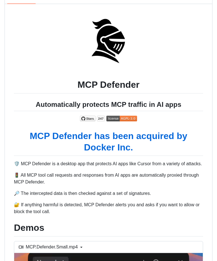 Mcp Defender Mcp Defender screenshot