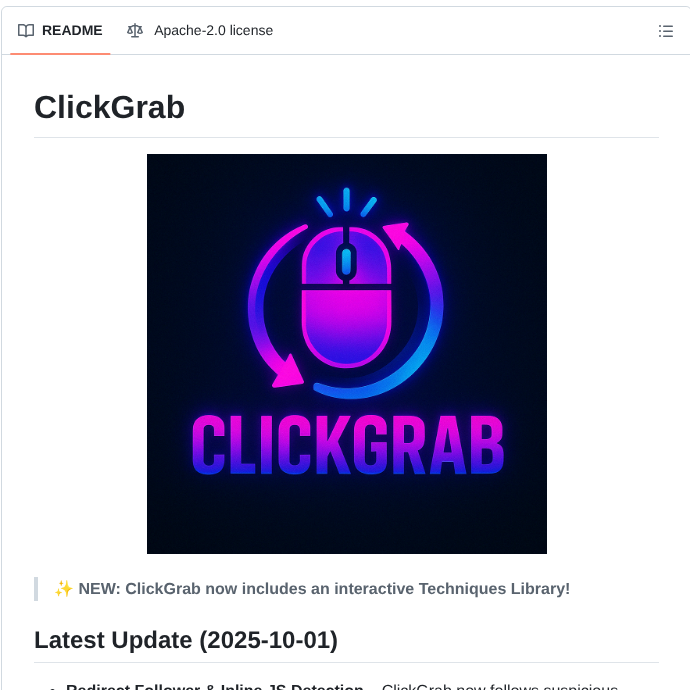 Mhaggis Clickgrab screenshot