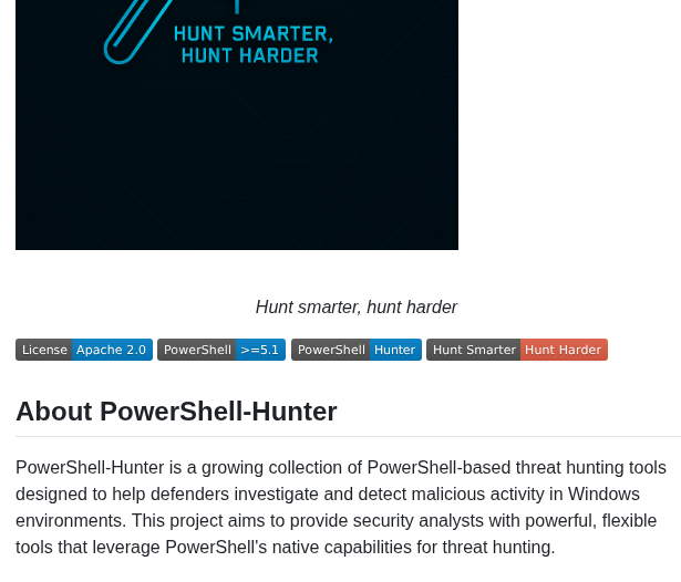 Mhaggis Powershell Hunter screenshot