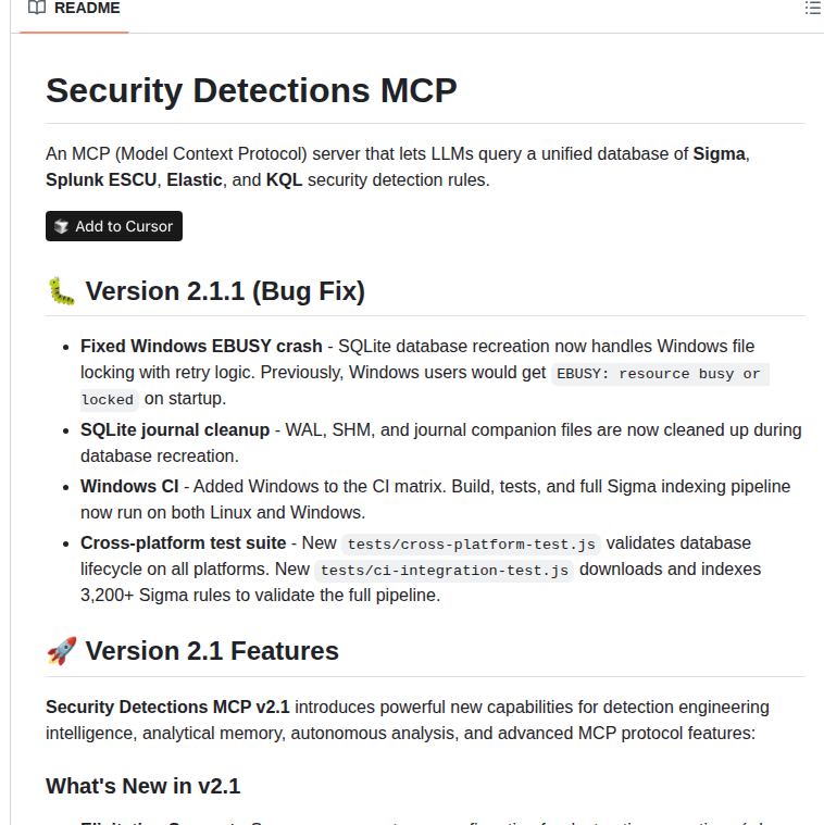 Mhaggis Security Detections Mcp screenshot