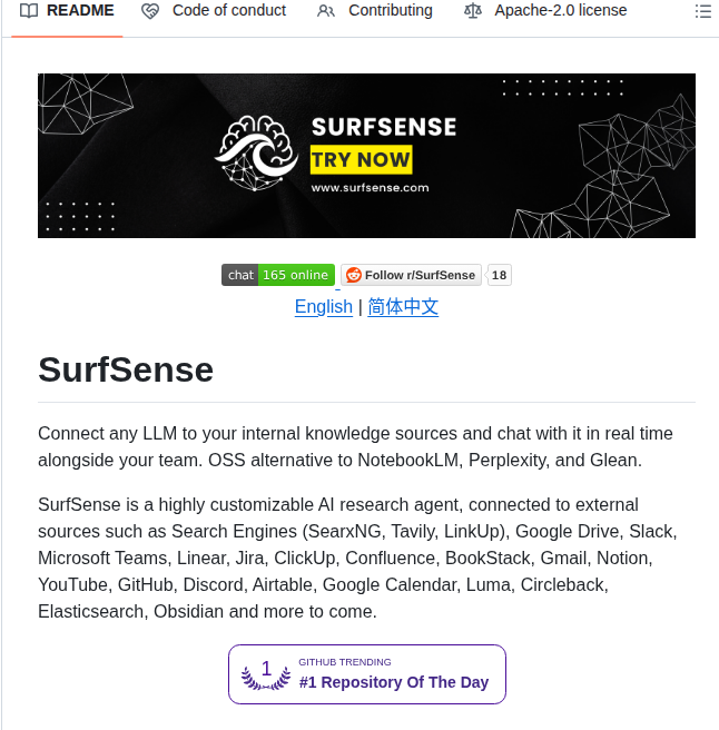 Modsetter Surfsense screenshot